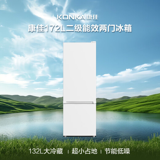 康佳172升两门冰箱小户型客厅家用租房宿舍公寓小型二级能效节能低音冷藏冷冻家电补贴AR-189G2