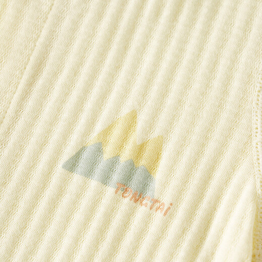 Tongtai (TONGTAI) baby short-sleeved jumpsuit summer pure cotton male and female baby clothes newborn romper jacquard pajamas yellow 73cm