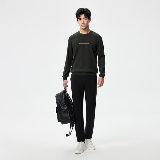 Jinba men's autumn and winter new holiday casual pants VQXR3524 black 27