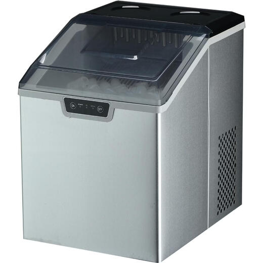 OEM Europe, America, Japan and Taiwan 110V220V fully automatic small refrigerator household round ice stainless steel new ice machine stainless steel box transparent front cover 14 round icicles British regulations