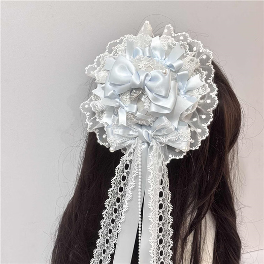 Beast Spring Cat Tart original handmade Lolita top hat blue girl Lolita bow versatile hair accessories cute and gorgeous small top hat in stock (color can be noted)