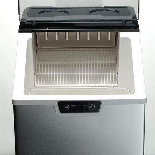 OEM Europe, America, Japan and Taiwan 110V220V fully automatic small refrigerator household round ice stainless steel new ice machine stainless steel box transparent front cover 14 round icicles British regulations