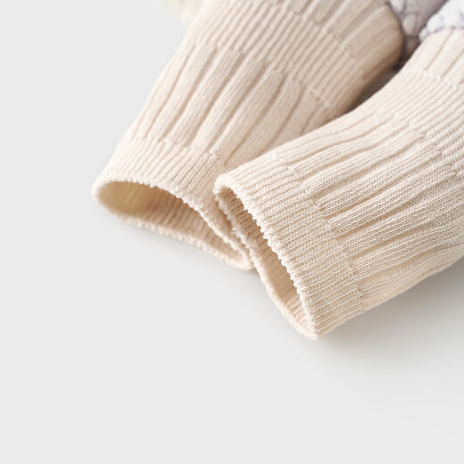 Tongtai (TONGTAI) baby socks for girls, mid-calf socks, children's floor socks, indoor non-slip insulation, toddler shoes and socks, khaki 6-12 months