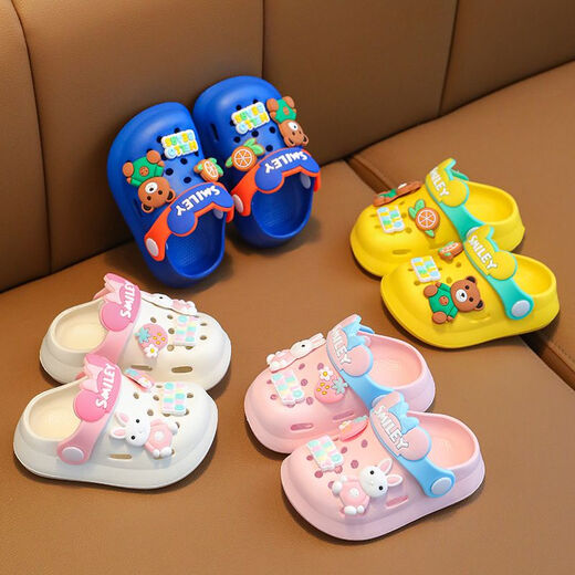 Sweet Chengzhi Kinderhöhlenschuhe Tasche Zehen Cartoon Mädchen Sommer Baby Innenweite Sohle 1-6 Jahre alt 2 Anti-Slip-Jungen Sandalen rosa 140 (innere Länge ca. 13,5 cm)