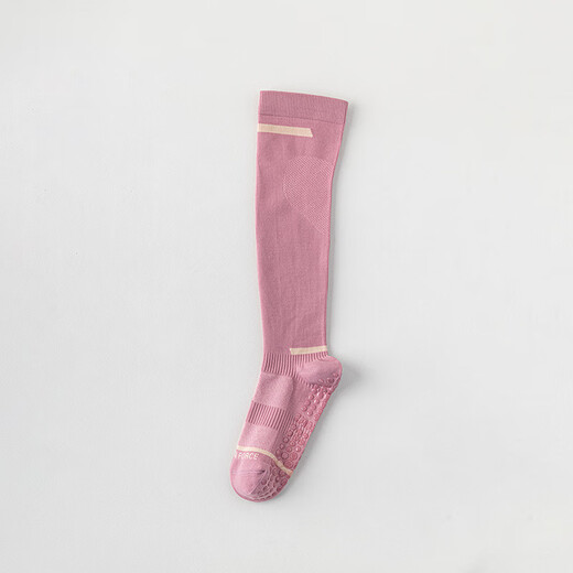 Xin Lishang thin calf socks for women yoga Pilates pressure quick-drying silicone non-slip stockings fitness skipping rope versatile high purple pair DY049 35-40 size