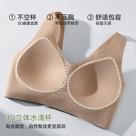 Gujin (GUJIN) Traceless thin back-beautiful invisible liquid foundation push-up bra for women summer hole cup cool breathable bra liquid foundation one size fits all (F) recommended weight 90-130Jin Jin is equal to 0.5 kg /A-C cup