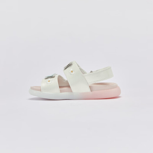 DAVE&BELLA 2026 Sommer, neuer Stil, für Babys, Mädchen, lässiger Stil, Sandalen, Mädchen, süße Kleinkinderschuhe, atmungsaktive Outdoor-Kinderschuhe für Kinder, Perlglanzfarbe, fertig, Lager 22 (Schuhinnenlänge 14,5 cm)