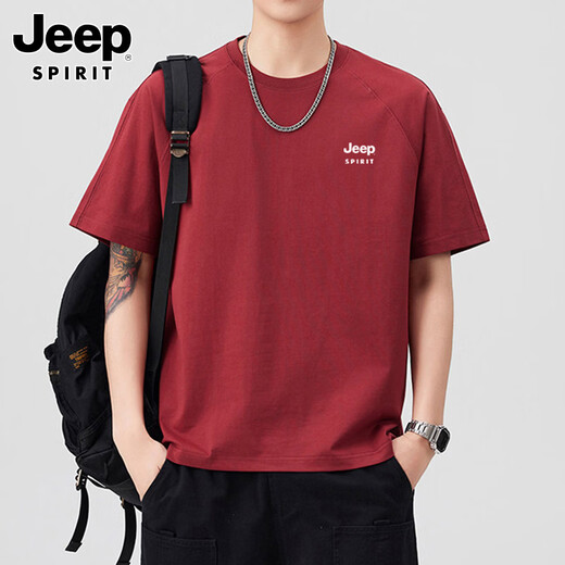JEEP SPIRIT Jeep short-sleeved T-shirt men's summer thin high-end half-sleeved T-shirt tops round neck bottoming shirt