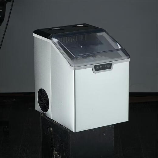 OEM Europe, America, Japan and Taiwan 110V220V fully automatic small refrigerator household round ice stainless steel new ice machine stainless steel box transparent front cover 14 round icicles British regulations