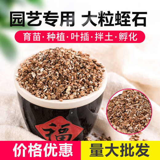 Vermiculite particle cuttings, rose perlite flower cultivation, special white vermiculite nutritious soil for turtle egg hatching, large and fleshy, fully carbonized, no impurities, rice husk charcoal 5 liters