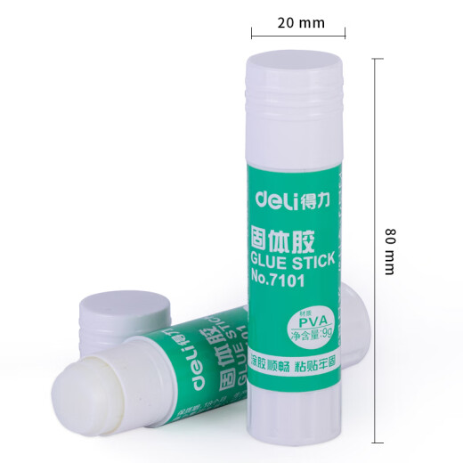 Deli high viscosity solid glue/glue stick quick-drying and durable learning handmade DIY office supplies 7101 (9g/piece) small [7101 glue stick/3 pieces]