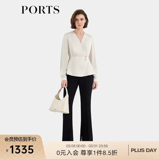 PORTS women's spring and summer new long-sleeved shirt ALT8B003TWB042 Skin color 8