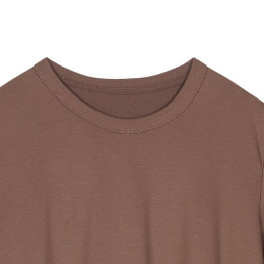 Jiangnan Buyi (JNBY) [Gleicher Stil im Einkaufszentrum] 24 Herbst- und Winter neues Kleid mit runden Nacken A-förmigen Kurzarmtemperament Elegant 5o7g15780 216/Wachsrosa Camel Farbe 216 S