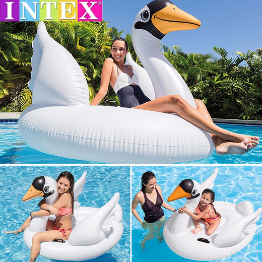 INTEX加厚儿童水上充气坐骑女神浮排浮床玩具独角兽座骑动物造型游泳圈 龙虾坐骑