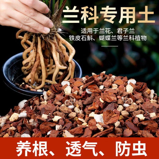 腐叶土腐熟君子兰专用腐殖土营养土种植土橡树柞树叶兰花盆景酸性 【85%客户选择】兰花土【豪华升级版】 10升