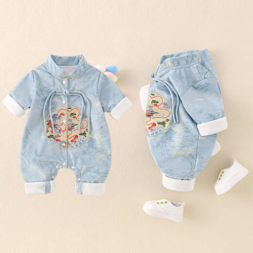 G.duck ropa de bebé pato amarillo pequeño mono recién nacido de estilo chino para bebé niño fiesta de luna llena vestido de un año de fiesta del día 100 9921 rojo 66 cm 3-6 meses (recomendado para bebés de 10 a 13 años Jin Jin equivale a 0,5 kg)