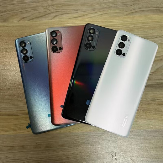OPPORENO3PRO COUVERTURE DE BACK VERNE D'ORIGINATION 4PRO COURRAU DE RENO4P MOBILE RENO4P Reno4p Écran arrière Batterie Reno3pro Moon Night Night Black Celt Cadre avec la lampe Courroie