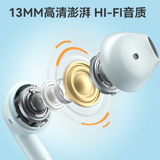 Edifier (EDIFIER) AtomBuds True Wireless Bluetooth Headset Semi-In-Ear AtomBuds Plus Noise Reduction Call Music Sports Low Latency Gaming Super Long Battery Life Holiday Gift Plus Renewed Edition-Yunbai 2025 New