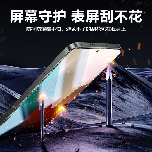 Flash Magic sales model suitable for redmi note13pro tempered film redmi13pro hydrogel film curved note13 explosion-proof anti-finger protection film note13Pro enhanced version | double anti-fingerprint 2 pieces, damage guarantee + artifact