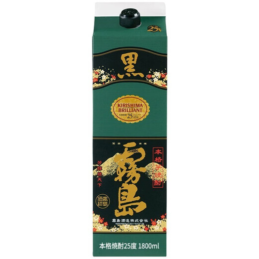 黑雾岛 日本烧酒 洋酒本格甘薯烧酒 地瓜烧烧酒 黑雾岛 本格甘薯烧酒 【黑雾岛纸盒装】1800ml
