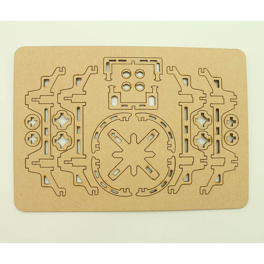 JPHZNBOIMG木制拼装DIY四轴飞行器学校科教小制作遥控飞无人机航 A款木制主体