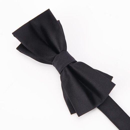 GLO-STORY gift box men's bow tie groomsmen formal wedding British bow MLD824065 black-double knot