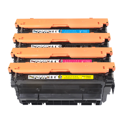 Jingcheng CF450A Toner Patrone eignet sich für HP 655A M632; M652N/DN; M653X/DH; M681Z-Drucker [44000 Seiten] CF450A große Kapazitäts-Vierfarb-Toner-Patronen-Set