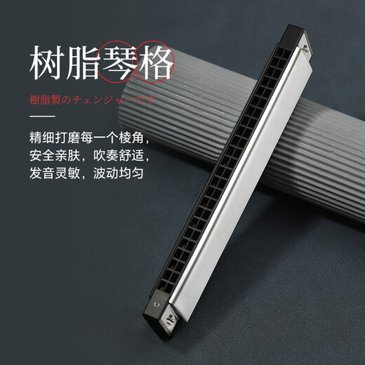 Tombo armónica Japón importado Gong Polyphonic C Tune 6624p Adultos Profesionales Profesional Grado Niños Inicio Nuevo Producto Modelo-6624 Guitarra de metal