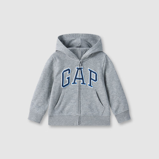 GAP【大小童同款】男女童初秋款logo连帽卫衣儿童装646082