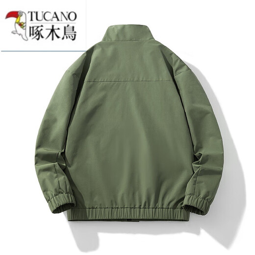 啄木鸟（TUCANO）男士外套2024新款棒球服韩版潮流宽松百搭防风休闲运动夹克冲锋衣 6218黑色 L