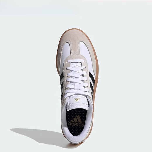 Adidas Clover Men and Women Soft Sole Shoes Training Shoes Sports et Chaussures de tête de lit en forme de T décontractées IE9044 JI1349 Semi-Transparent Sole épaisse blanche et noir 38