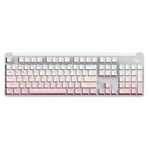 Logitechs bevorzugte Serie K865 (K845 Upgrade-Version) Wireless mechanischer Tastatur Business Office Keyboard E-Sports-Gaming-Tastatur 104-Taste-Dual-Mode-Verbindungen K865 Risang Sakura Gradienten Edition