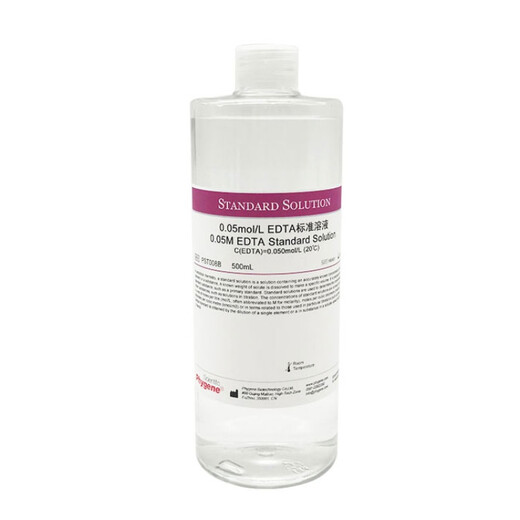 EDTA standard solution disodium ethylenediaminetetraacetate standard titrant 0.1M 0.05M 0.01M 0.1mol/L-500mL