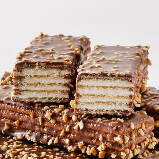 Nussschokolade Wafer Keks Wafer Keks Büro Internet Promi Snacks und Snack Food Independent Packaging Nuss Wafer Biscuit [2jin [Jin gleich 0,5 kg] Pack]]