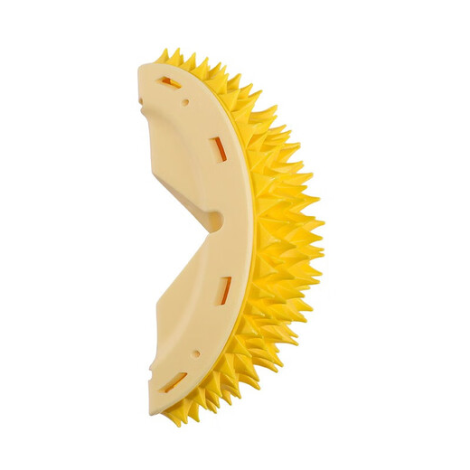 Qi Oh Cat Durian Itch Comb Cat Itch Scratching Device Corner Scrubbing Artifact Tickle Cat Toy Pet Supplies Yellow-Durian Scratching Device