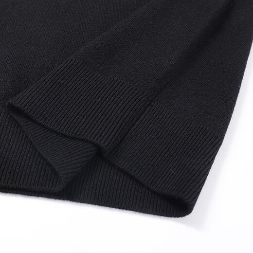 Hengyuanxiang Wool Sweater Men's 100 Pure Wool Zipper Half Turtle Collar Business Casual Sweater Bottoming Knitted Sweater Dark Red XL 180