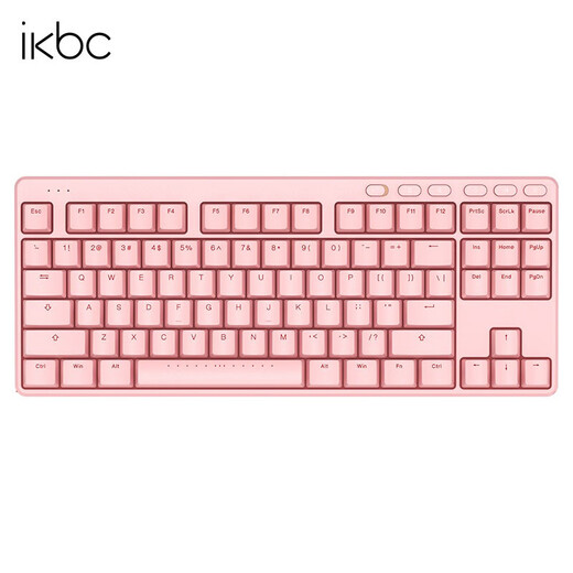 Ikbc S200/S300 mechanical keyboard bluetooth keyboard notebook ipad portable office keyboard S200 pink wireless + bluetooth green axis