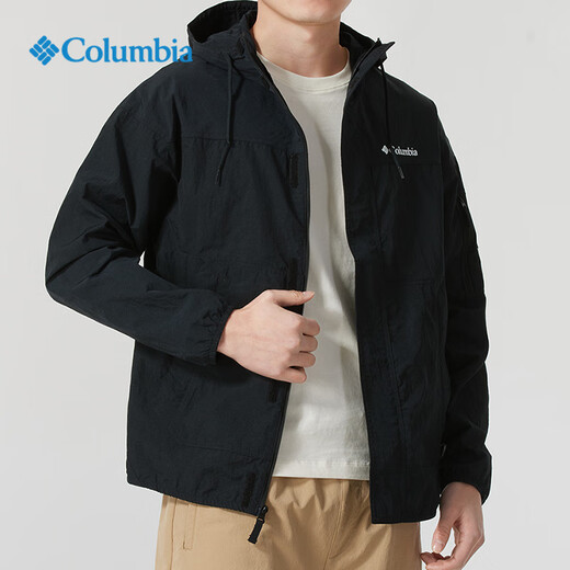 Columbia Columbia Veste masculine 2025 printemps Nouvelle veste de randonnée hydrofuge de sport extérieure WE4839 011 / Black XL / 185