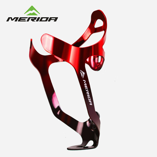 Merida Bicycle Water Bottle Cage Road Bike Mountain Bike Aluminum Alloy Water Cup Rack Cycling Bracket Cycling Equipment Accessories (Aluminum Alloy Laser Gradient) Green White