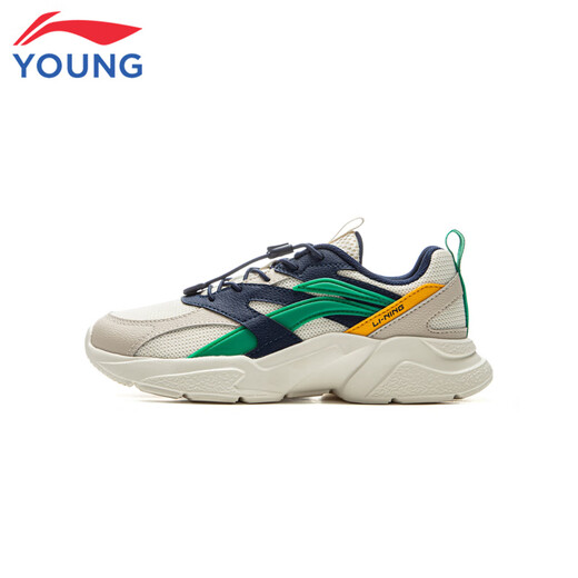Li Ning Children's Shoes Children's Sports Shoes 2025 New Men's and Women's Children's Casual Running Shoes Daddy Shoes 39YKCU210-3