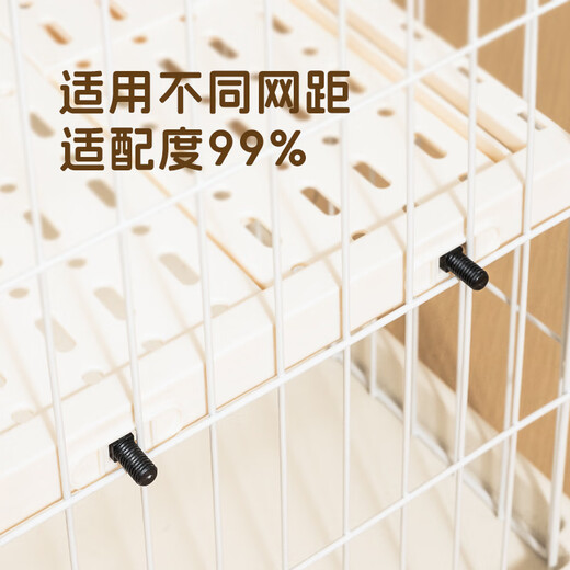 Cat cage and rabbit cage with widened and adjustable partitions on the second and third floors can be equipped with ladder sisal boards. Please click to see the applicable range before placing an order.