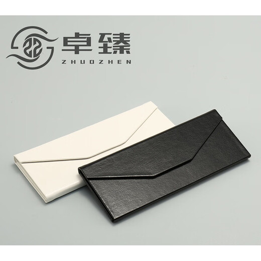 暴龙眼镜盒定制logo暴龙纯色折叠眼镜盒三角太阳眼镜防压抗压男女 黑色