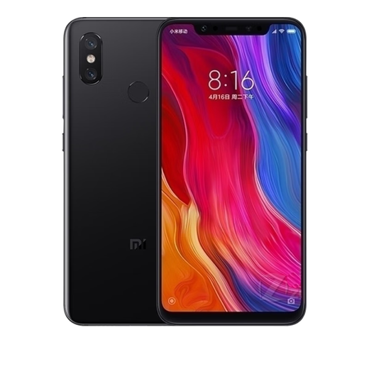 Xiaomi 8 Second-Hand-Mobiltelefon Qualcomm Snapdragon 845 Full-Screen-Android-Spiel Smartphone Full Network 4G Dual-Slot Dual Standby Xiaomi Telefon Black 6G+128G 95 Neu