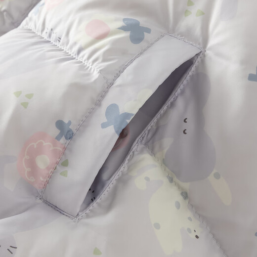 DAVE&BELLA children's down jacket girls' tops boys' down jacket winter new baby clothes warm children's coat cat print DB4238127-A 90 cm (recommended height 80-90cm)