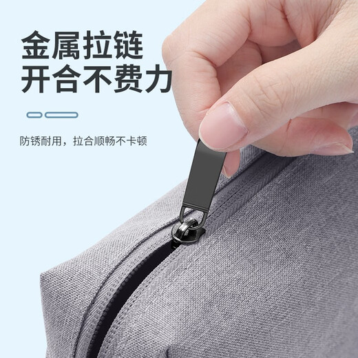 BUBM Multifunctional Digital Power Storage Bag Convenient Office Business Travel Liner Storage Bag Computer Bag Accessories Black-Storage Bag