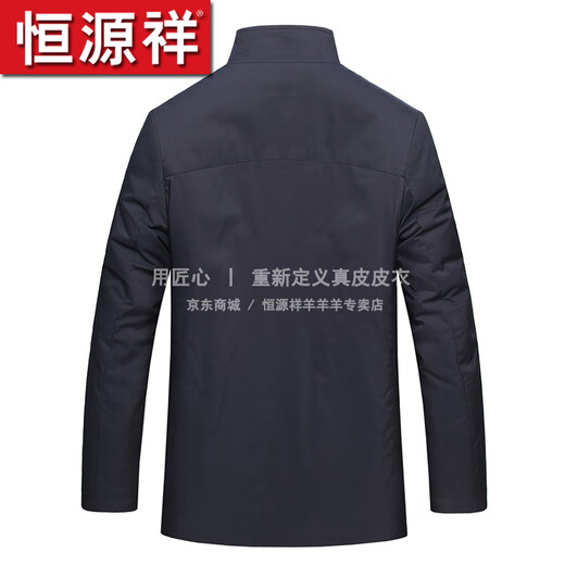 恒源祥貂皮大衣男高档十字貂内胆派克服男整貂貂皮大衣水貂内胆尼克服短 十字貂+水貂袖 L (170) (适合110-130斤)