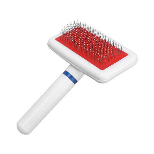 Pet needle comb beauty comb large steel comb floating hair double row single row open knot comb air cushion fluffy comb white small needle comb