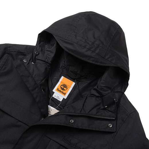 Timberland Timberland Herren Spring Outdoor Mountaineering-Anzug Winddicht mit Kapuzenjacke wasserdichte Arbeit Jacke A695W A695W001/Black S 170 Empfohlen 100-120jin [Jin entspricht 0,5 kg]
