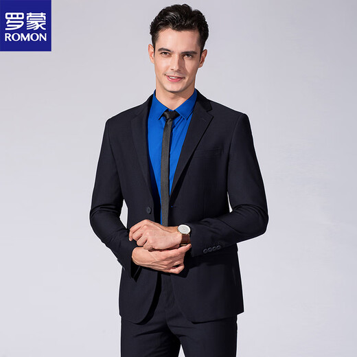 ROMON (ROMON) suit men's Korean style fashionable slim suit dress 6S88005 Navy 48A
