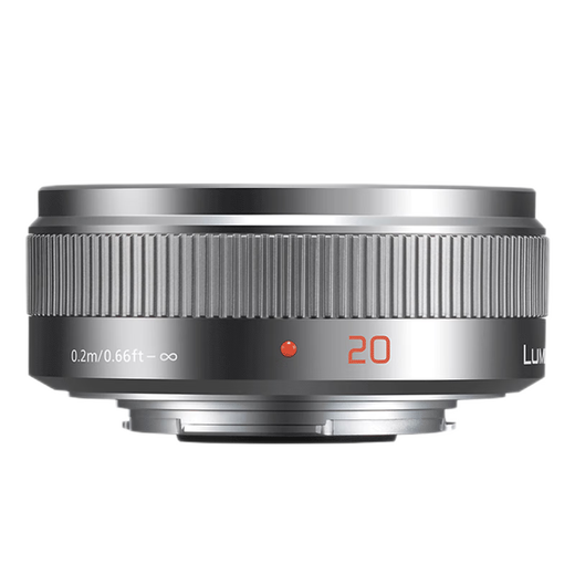 Panasonic 20mm F1.7 second generation fixed focus lens M43 mount biscuit head, convenient, compact and exquisite, online appearance, silver
